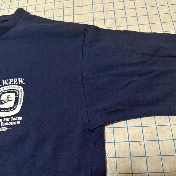 Union Line AWPPW T Shirt Large Pulp Papermakers Union - Picture 3 of 13